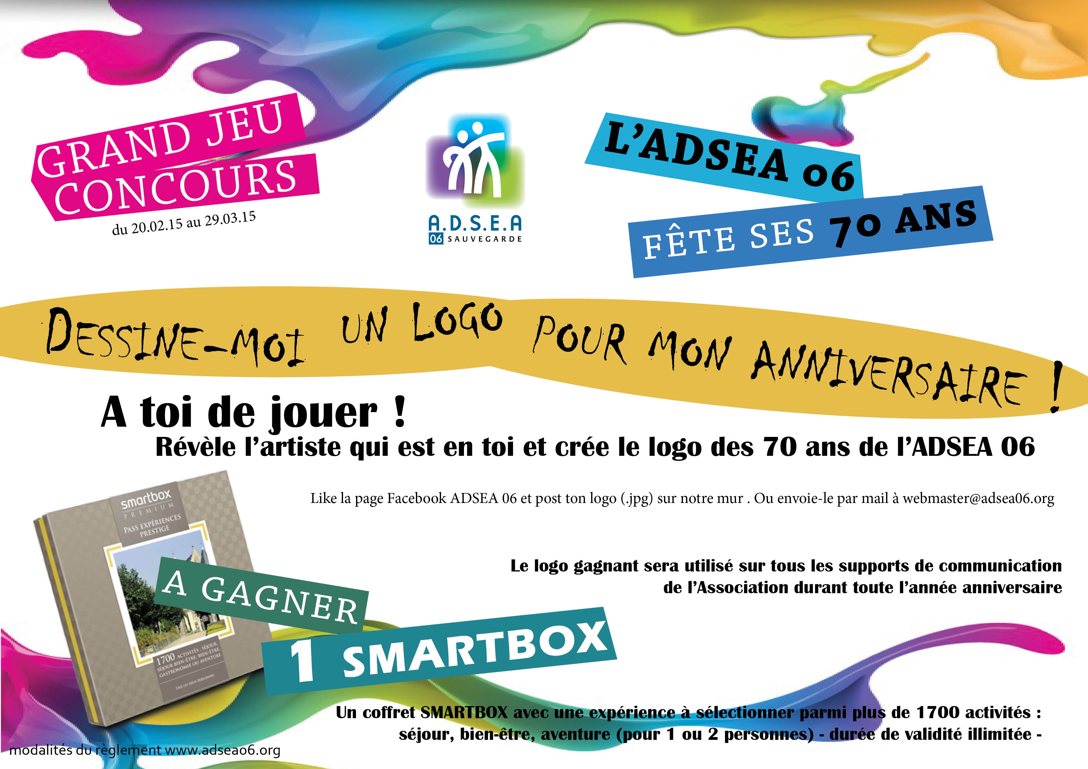 Jeu Concours Dessine Moi Un Logo Pour Mon Anniversaire Adsea 06 Association Departementale Pour La Sauvegarde De L Enfant A L Adulte